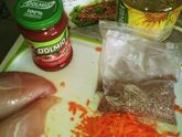 Гречка с курицей и подливкой