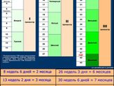 7-й месяц, с какой недели начинается?