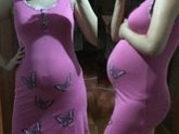 Живот на 33-34 неделе
