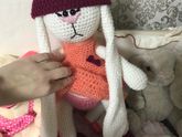 Связала зайку в стиле Тильда 🧶довольна как слон ))