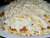 Печёночный салат с колбасным сыром