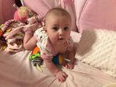 Наша маленькая зайка порадовала