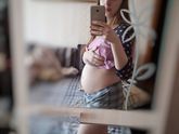 Животик на 25 недели
