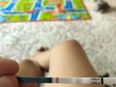 Тест показывает слабую полосочку,