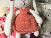 Связала зайку в стиле Тильда 🧶довольна как слон ))