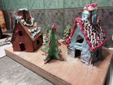 Домики из теста. Первый опыт.