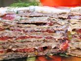 Мясной торт