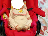 Положение в автокресле люльке???