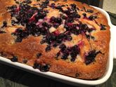 Пирог со смородиной и яблоками