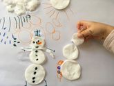 Поделки с 3х леткой . Готовимся к зиме ❄️