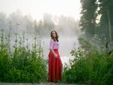 Восход и туман в 5 утра.