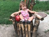 Нашли на улице трон для прынцессы))