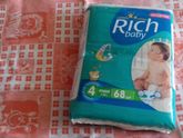Подгузники Rich baby maxi - расход такой же, но стоят дешевле, не везде продают