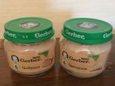 "Gerber" Мясное пюре - Индейка и Цыпленок!