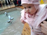 Анюта села у нас?