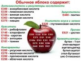 На тему химии в еде.