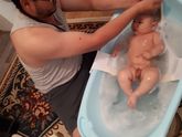 водные процедуры с папой
