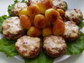 Фаршированные шампиньоны🔥