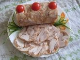 "куриный рулет в бутылке".
