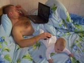Дети с папой