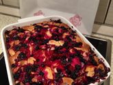 Пирог со смородиной и яблоками