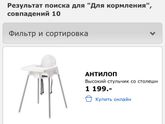 Стульчик для кормления с IKEA