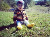 С мамой в горах,