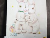 Семейка заек)) рисовала пока