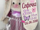 Подарок на выписку? Именная игрушка с метрикой!