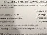 Низкая плацентация