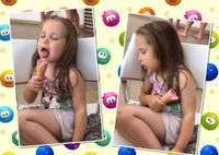 Сложный выбор: уставшая девочка очень хотела съесть мороженое, но сон победил