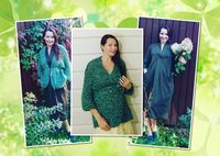 Цвет настроения — зеленый: стиль беременной Наталии Антоновой