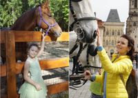Маленькая амазонка: дочка Марии Петровой не может прожить без лошадей ни дня