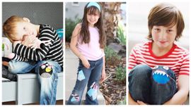30 идей: как превратить дырку на детских джинсах в модный элемент