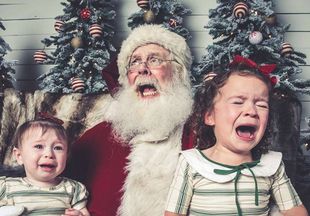 35 фото, которые доказывают, что не все дети рады Деду Морозу