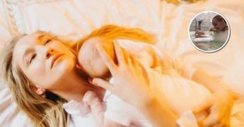 Русалочка: Полина Сидихина учит дочку плавать