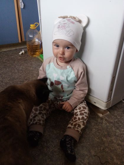 Доченьке было11 мес.