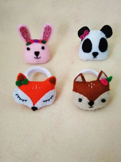Зверюшки на резиночках 🦊 🐼