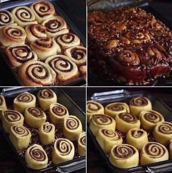 Липкие булочки с корицей