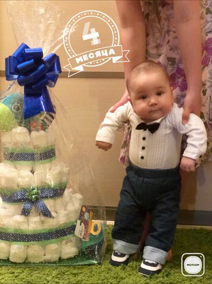 Дёмушке сегодня 4 месяца🎂🐣🎉🌻