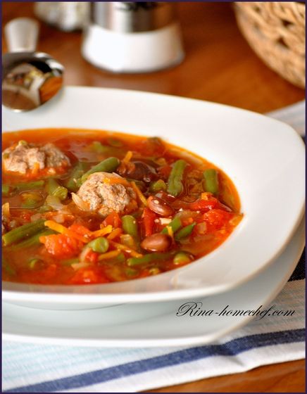 Супчик со стручковой фасолью