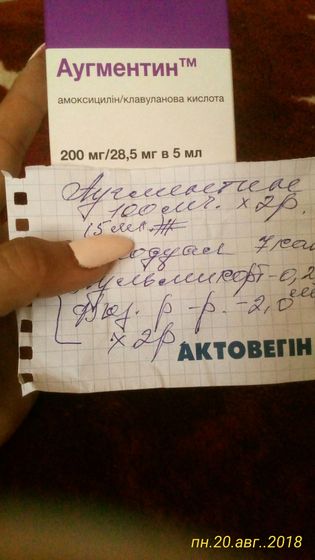 АГУМЕНТИН200мг\5мл как правильно дозировать?