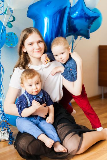 Наши фото с годика Ильи...