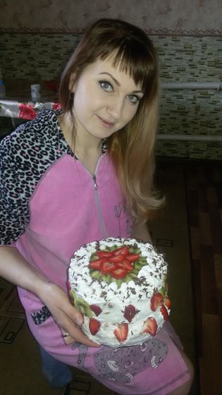 Хвастаюсь своим именниным тортом))