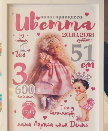 Метрика для малышей 🌸🌸🌸☺️