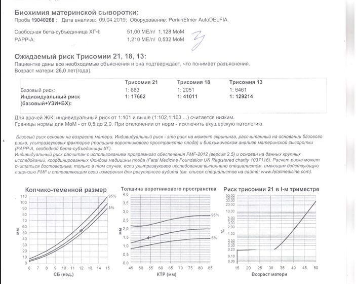 Скрининг крови 1 триместр