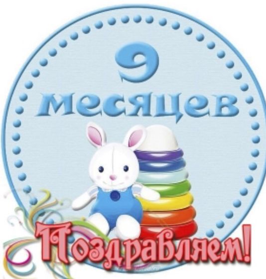 Нам вчера исполнилось 9 месяцев!