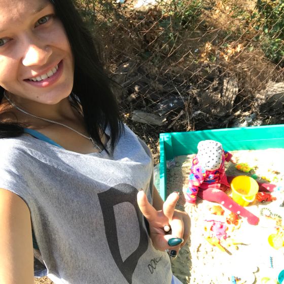 Когда дедушка сделал песочницадлявнучки