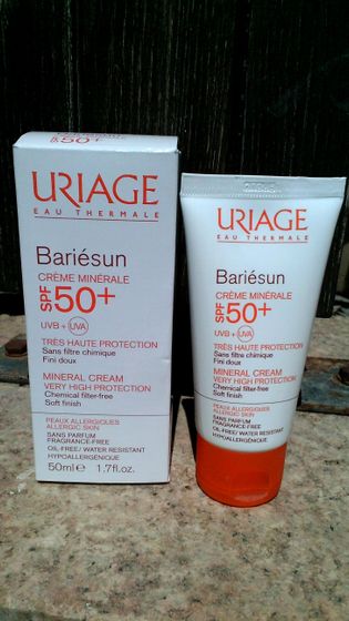 Минеральный солнцезащитный крем Uriage.Мой отзыв.