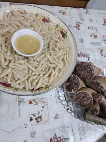 Чеченское национальное блюдо))
